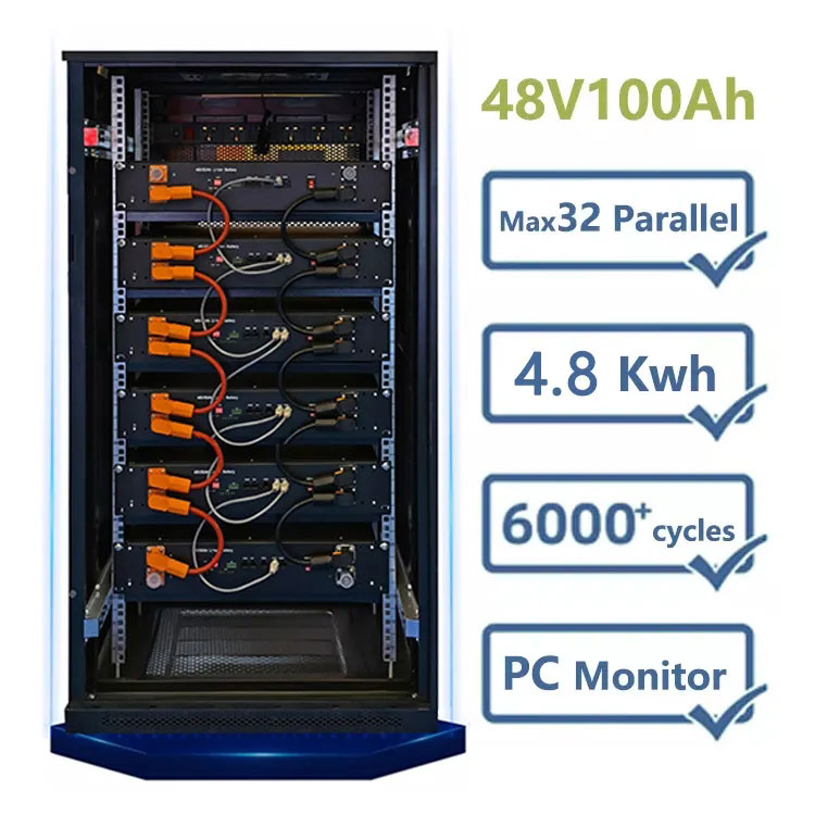 48V 100AH ​​Múnla Raca Stóráil Fuinnimh Battery Litiam